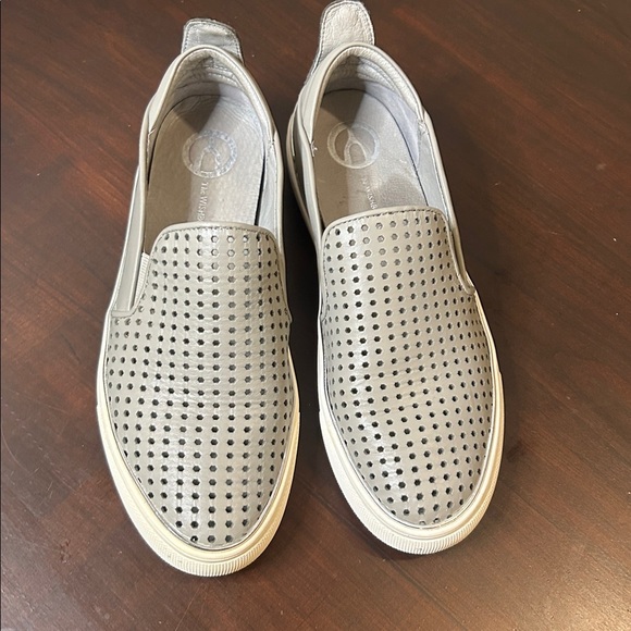 WISHBONE Loafers Slip On Perforated Sneakers Gray Women’s size 8.5 - Picture 6 of 16